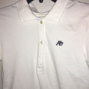 Polo neck Aeropostale white shirt